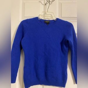 Cashmere Charter Clue Luxury Blue Cashmere Longsleeve Sweater